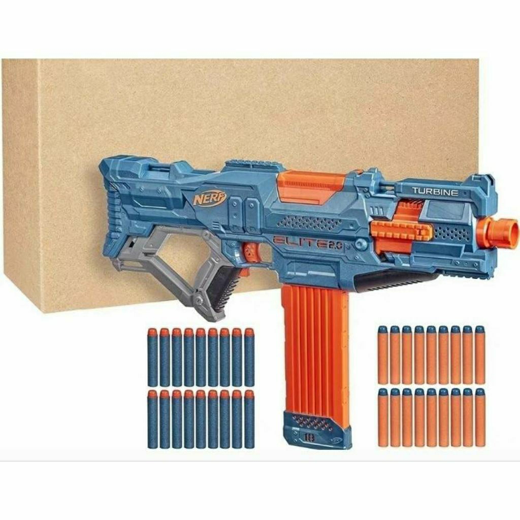 送50發原廠彈 NERF 菁英系列2.0 CS18 快速連發射擊器 橘版機 詳內文 | 蝦皮購物