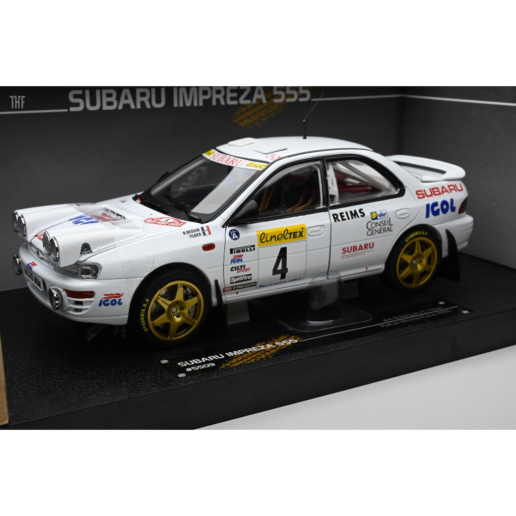 Subaru Impreza 555 Rally Monte Carlo 夜戰版 1996 1/18 Sun Star | 蝦皮購物