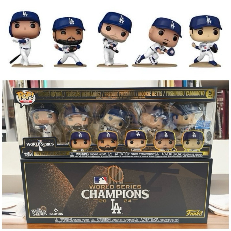 Funko Pop! MLB 道奇冠軍紀念五人組公仔大谷翔平山本由伸OHTANI Betts