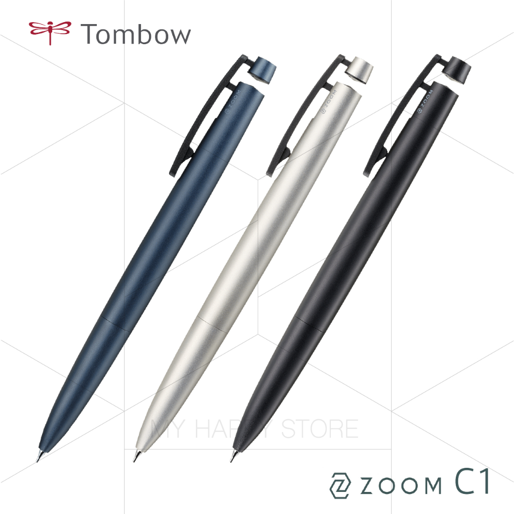 Tombow ZOOM C1 Druckbleistift 0,5 Mm – Sand Silber, Duraluminium-Gehäuse