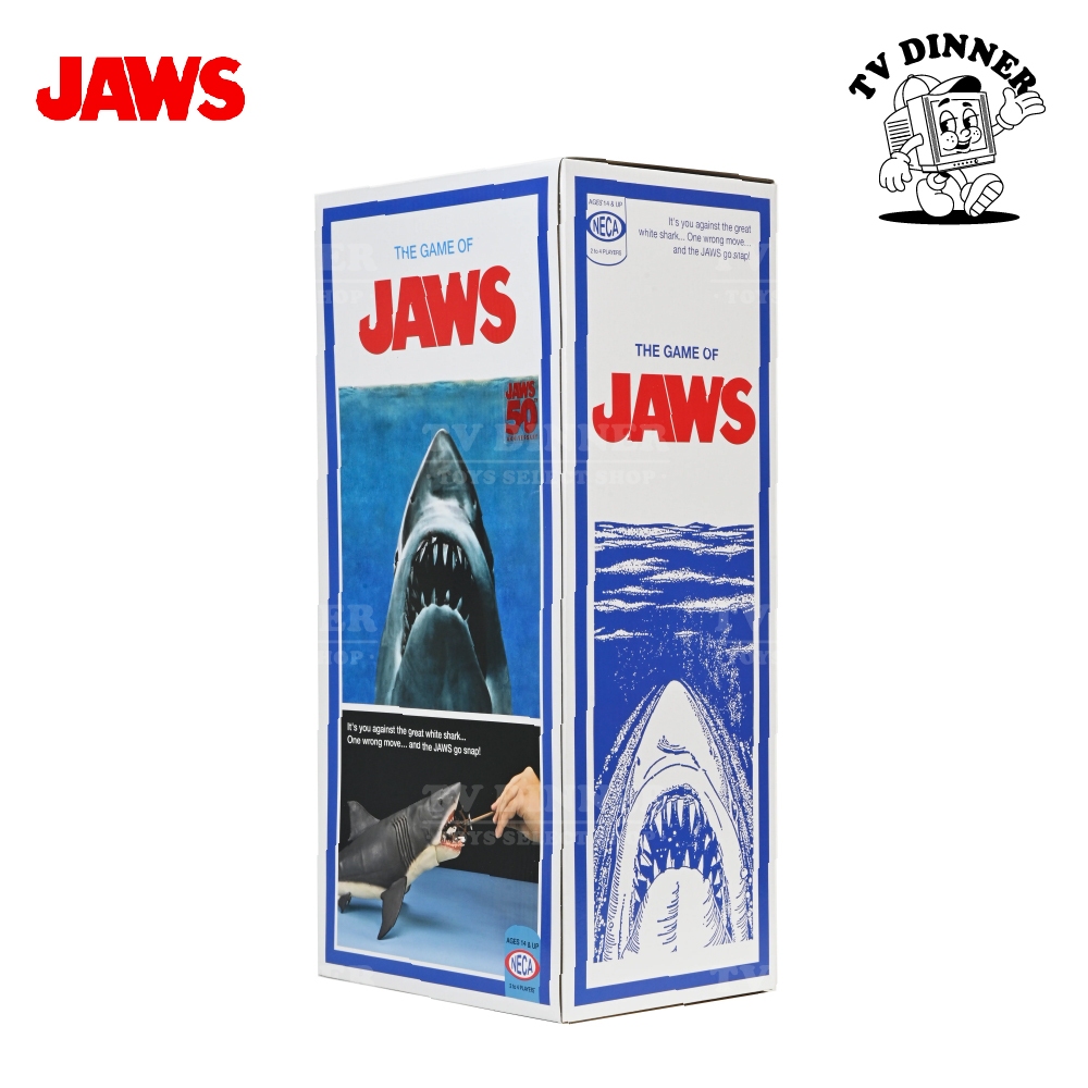 電視晚餐❱ ❰預購❱ NECA 大白鯊JAWS 50週年紀念版15 英吋大白鯊桌遊