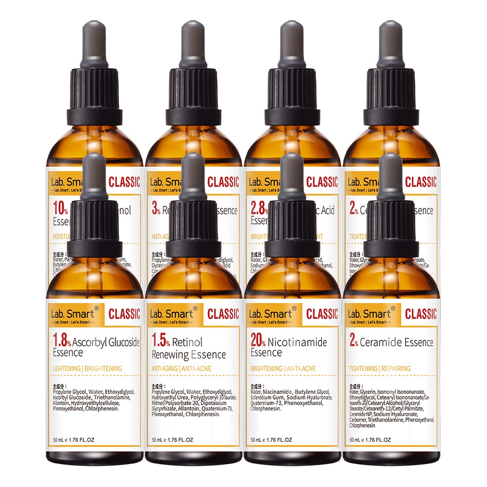 LabSmart 實驗室系列精華液50mL_Classic黃版 補骨脂酚/白藜蘆醇/神經醯胺/傳明酸/依克多因/C 無盒 | 蝦皮購物