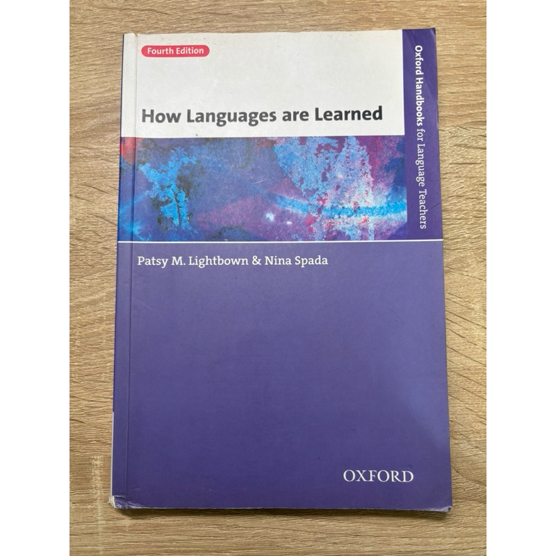 How Languages are Learned by Pasty M. Lightbown & Nina Spada | 蝦皮購物