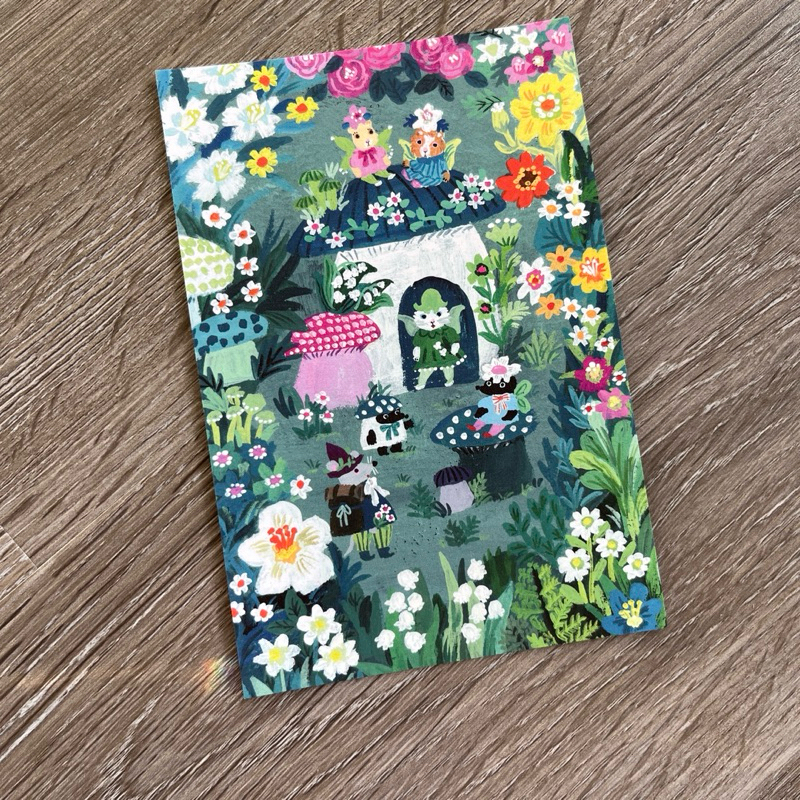 現貨日本插畫家北岸由美yumi kitagishi 可愛動物小鎮明信片| 蝦皮購物