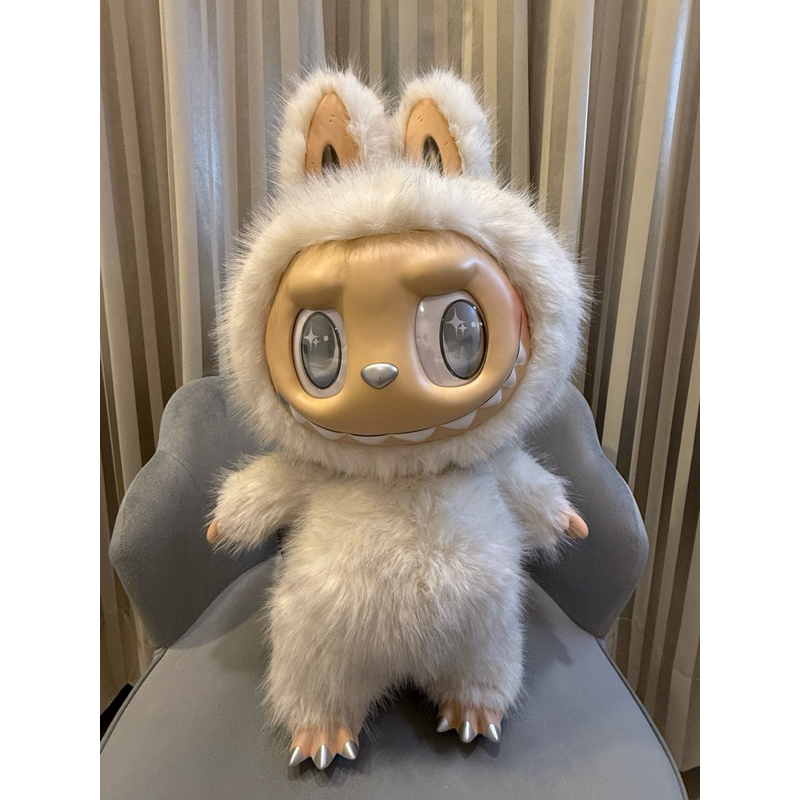 現貨！Labubu白天使 白首領 高：58cm | 蝦皮購物