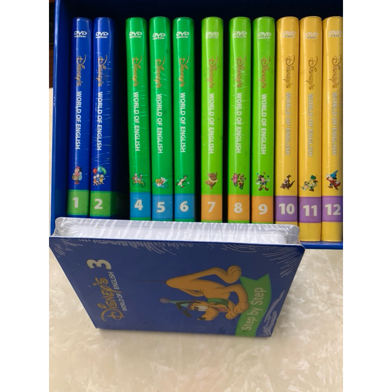 寰宇迪士尼美語 主課程 step by step 24片DVD 近全新全部未拆膜 贈手冊 | 蝦皮購物