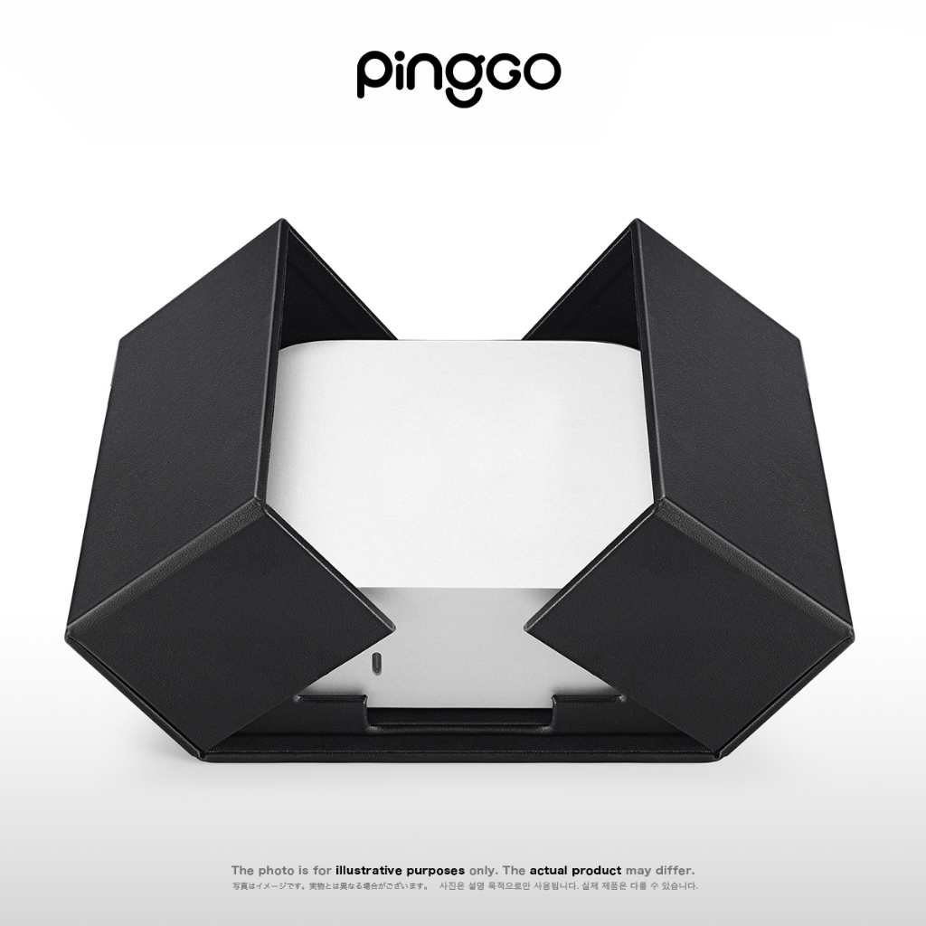 PingGO Mac mini 皮纹 收纳盒 保護盒 磁吸簡約 開合通風 適用 Mac mini M4 / M4 Pro | 蝦皮購物