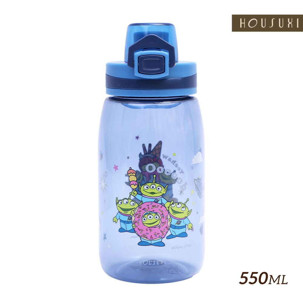 HOUSUXI官方旗艦】迪士尼玩具總動員系列-三眼怪-Tritan彈蓋水瓶550ml