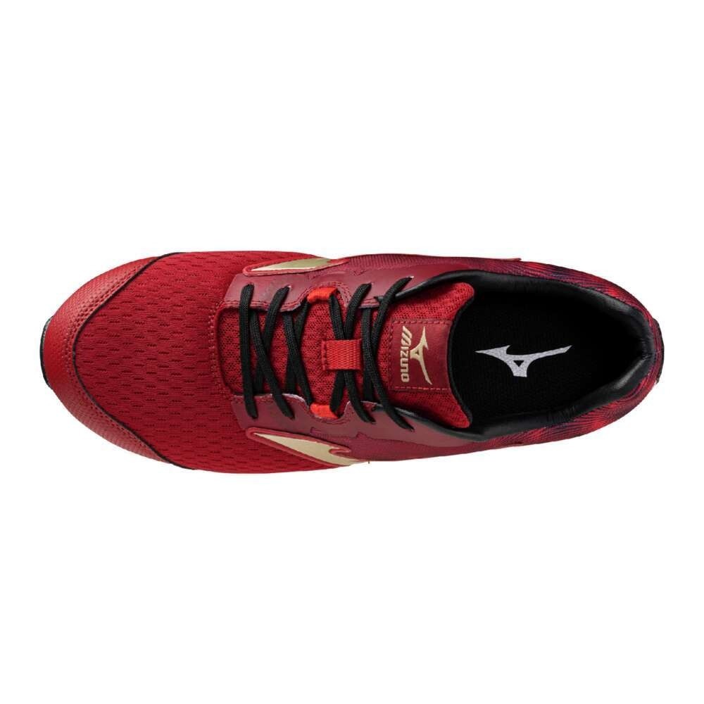 飆破盤】MIZUNO 美津濃安全鞋F1GA256062 黑底紅身金勾工作鞋鞋子保護