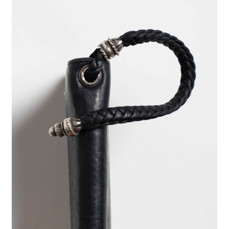 小物 CHROME HEARTS 2ZIP STRAP CHROME HEARTS 2 ZIP STRAP Cross Ball Leather Wallet Bifold