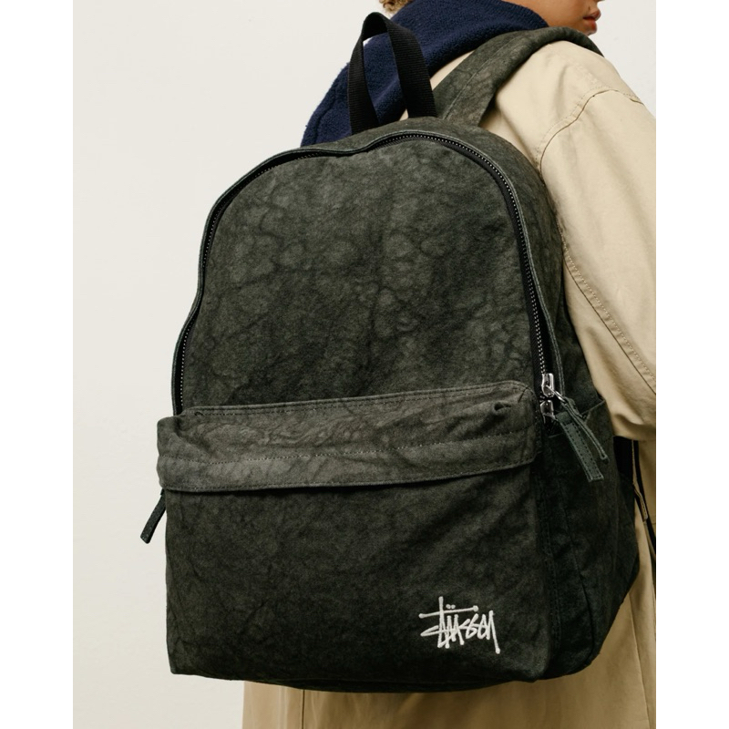 SEVEN SELECT] STUSSY CANVAS BACKPACK 水洗洗舊作舊帆布後背包| 蝦皮購物
