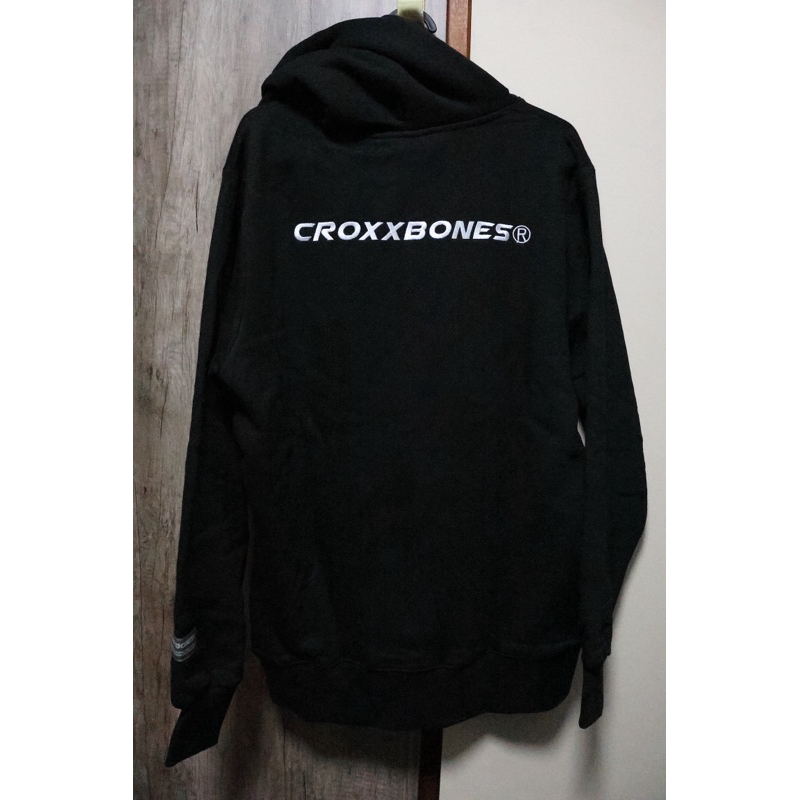 全新】STAYREAL CROXXBONES x怪獸花鳥風月刺繡帽T（黑/S)吊牌未拆