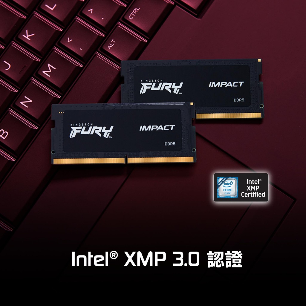 金士頓DDR5 4800 (高效能版)筆記型電腦記憶體16GB 32GB (KF548S38IB-32