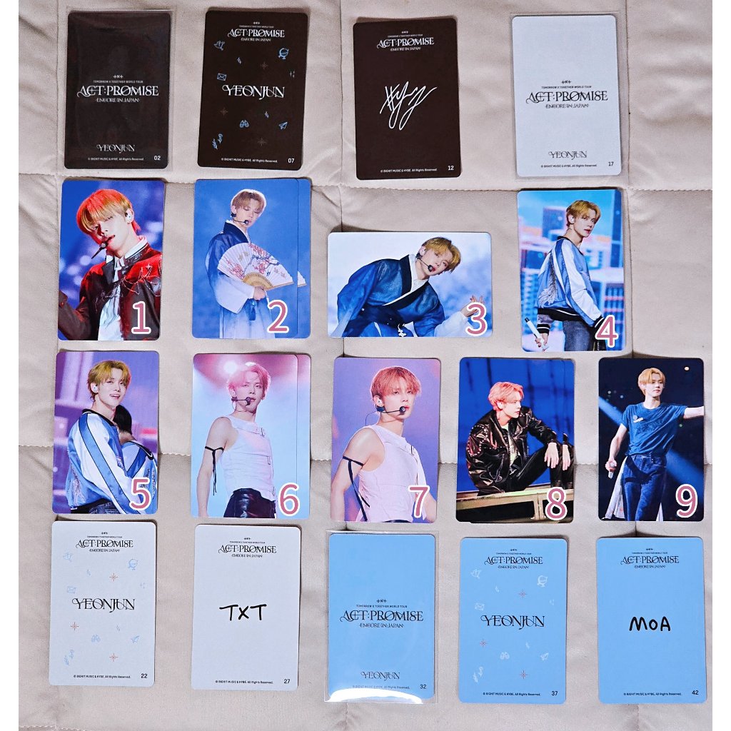 現貨-2/19更新🧸TXT [ACT : PROMISE JAPAN ENCORE] LIVE PHOTO CARD