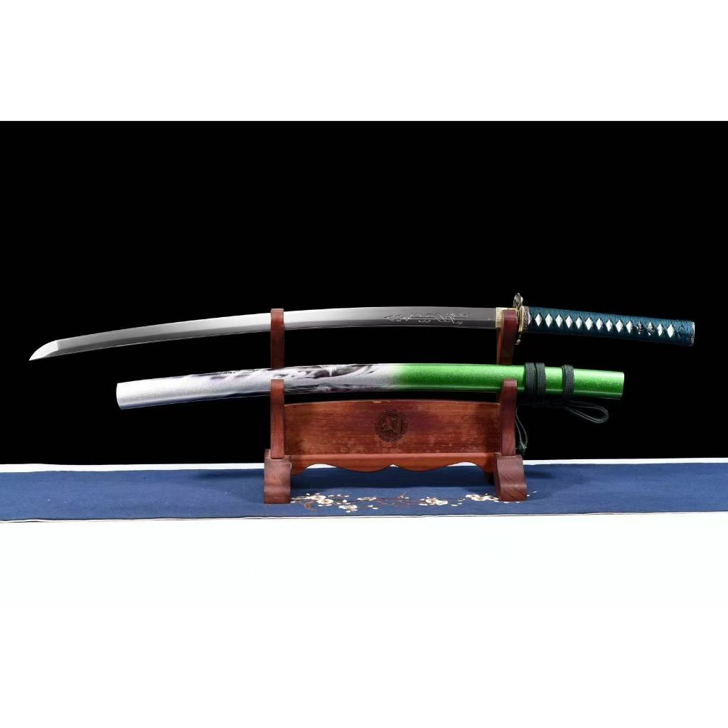 【廠家直銷】碳鋼爛花武士刀《獸神》武士刀 太刀 Katana 居合道 打刀 長劍 寶劍 硬劍 收藏擺件 龍泉刀劍 未開刃 | 蝦皮購物