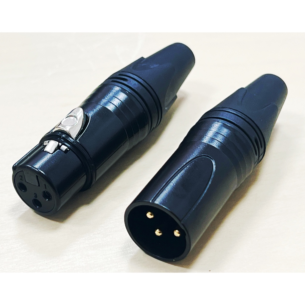 全新設計抗壓型 XLR 卡農 canon 接頭 NUTRIK參考 公頭/母頭同價40元 | 蝦皮購物