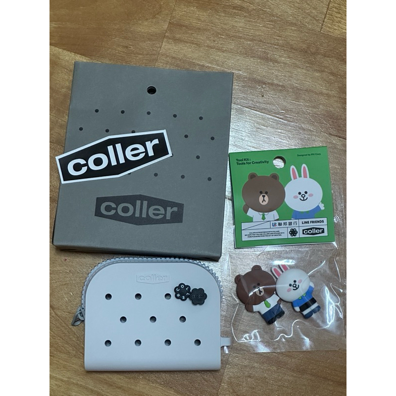 聯邦銀行 Line friends coller 小收納包（白） +特別版裝飾口乙組 | 蝦皮購物