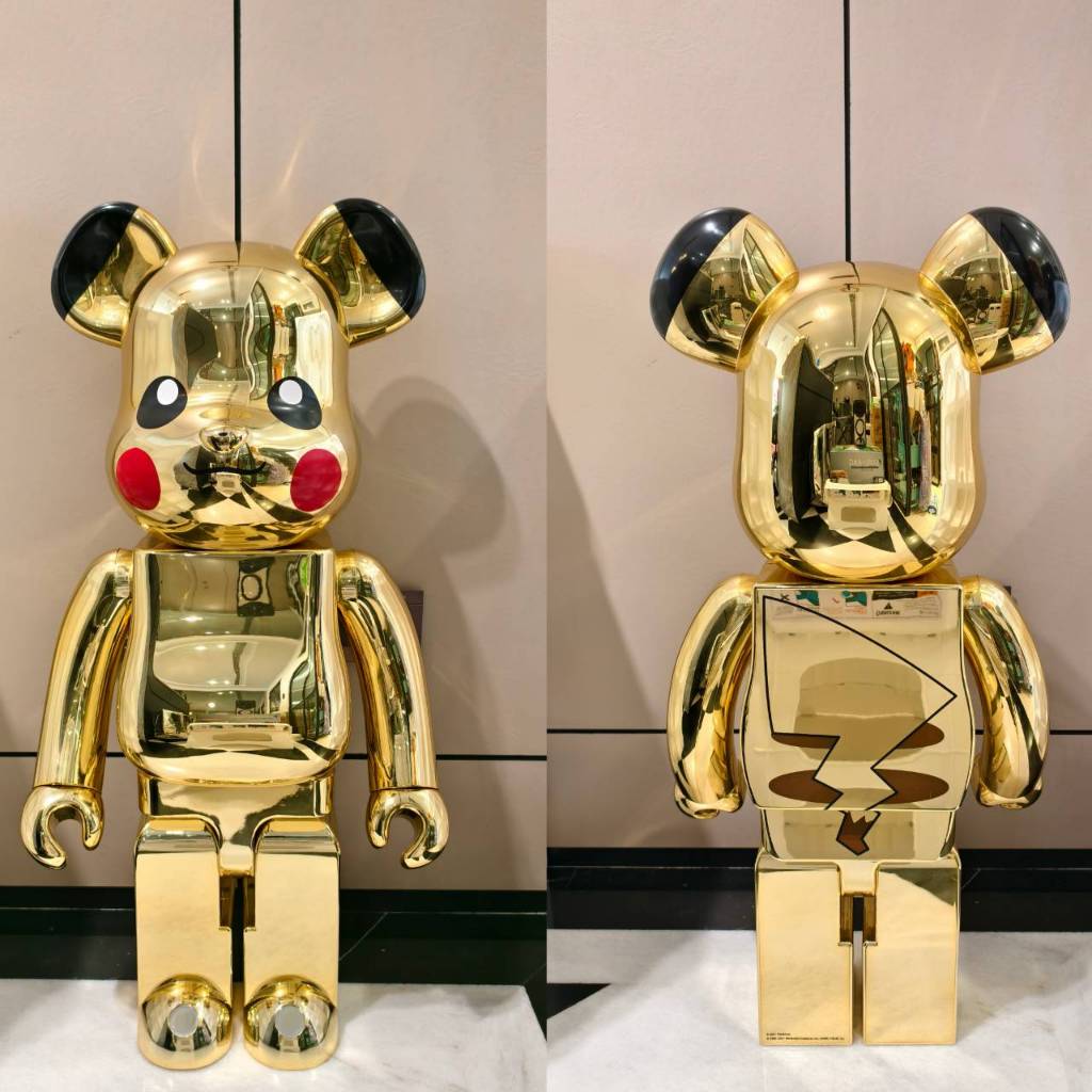 BE@RBRICK ピカチュウGOLD CHROME Ver.1000％ 電鍍皮卡丘1000% 皮卡丘