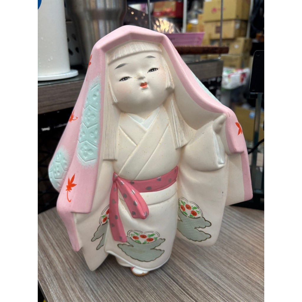🌟三小福🌟【二手】日本博多人形麗光人偶陶瓷手繪娃娃絕版收藏品博多
