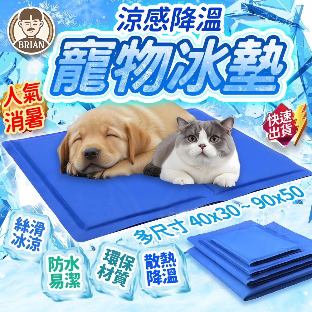 寵物冰墊【布萊恩👨🏻隔日到貨】寵物涼墊 降溫墊 寵物睡墊 寵物睡床 狗狗睡床 貓咪睡床 狗狗涼墊 貓咪涼墊 寵物用品 | 蝦皮購物