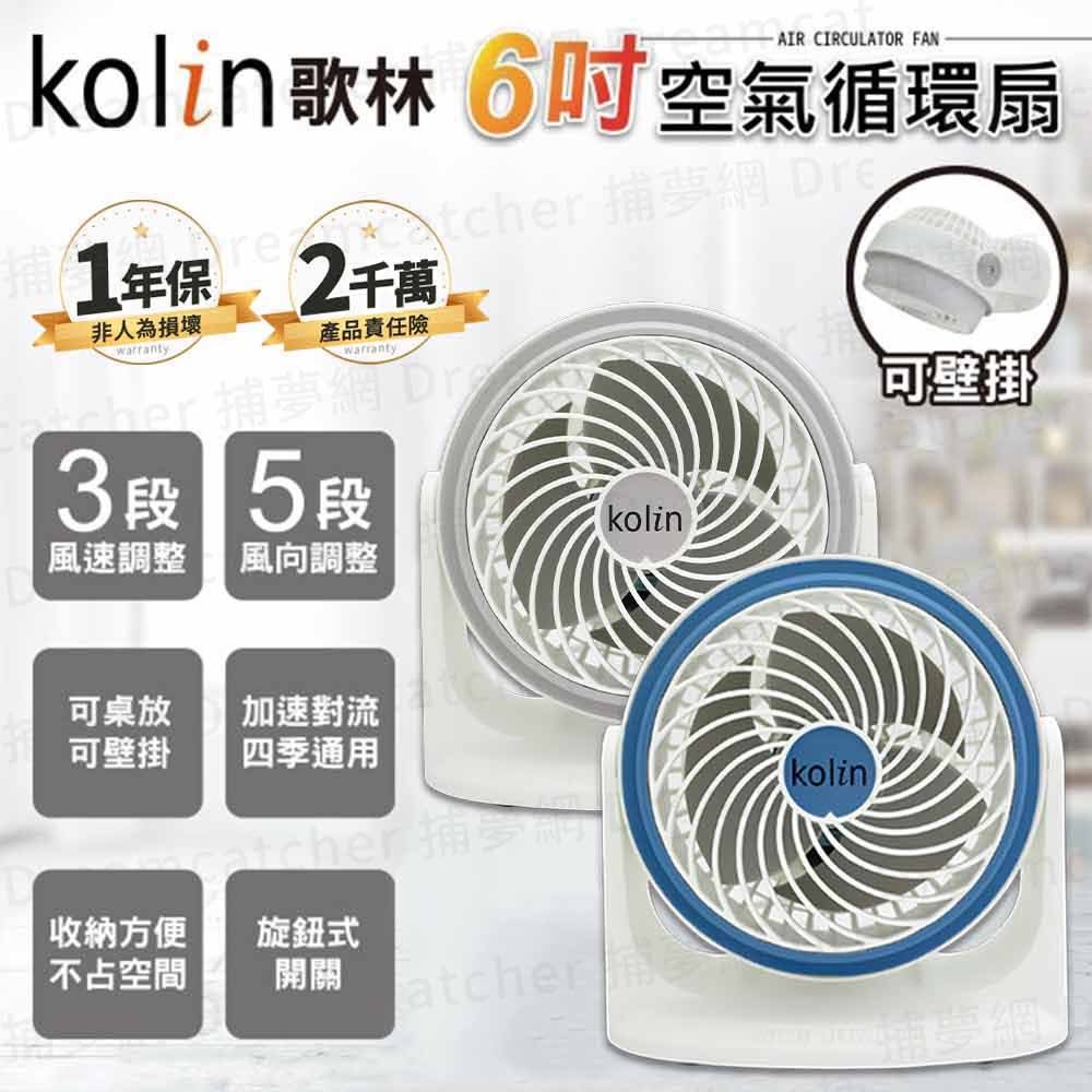 深藍色的理由,比功能更重要——Kolin KFC-MN621 6 吋循環扇完整評測