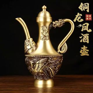 龍鳳呈祥提梁茶壺 酒壺 茶道 工芸 置物 銅製 銅龍鳳呈祥- 優惠推薦- 2026年6月| 蝦皮購物台灣