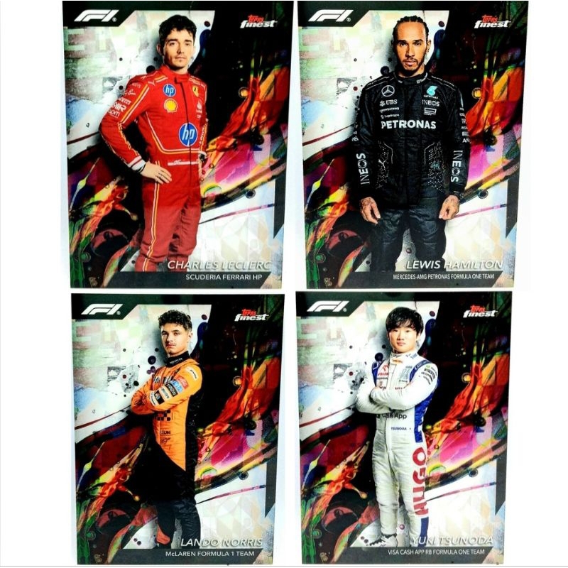 2024 Topps Finest F1 車手卡 自選 Leclerc Hamilton 角田裕毅 賽車卡 | 蝦皮購物