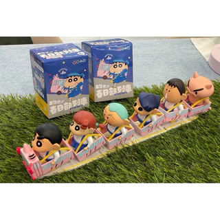 蠟筆小新出發吧～春日部列車 盲盒 風間 妮妮 阿呆 正男 共4款