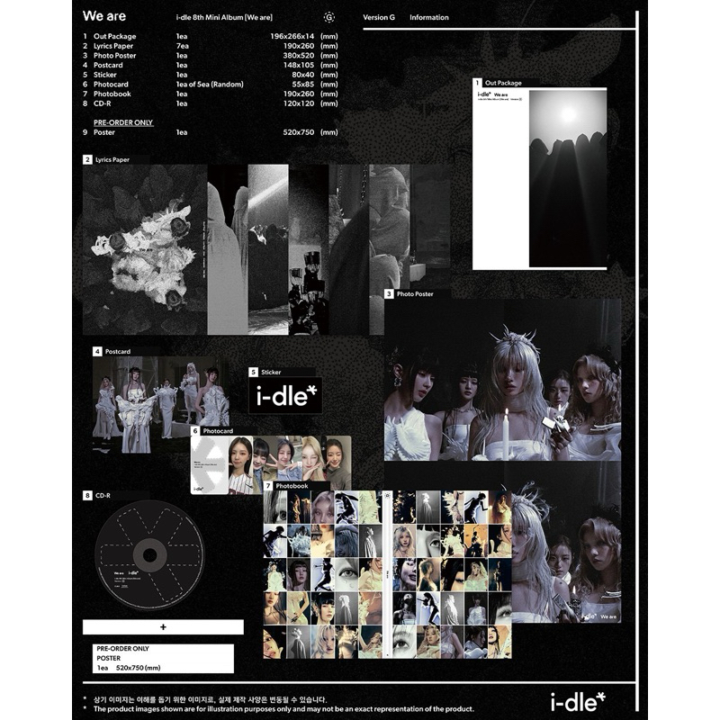 韓居🇰🇷獨家禮⭐️I-DLE IDLE - 8TH MINI ALBUM 迷你八輯專輯賣場二