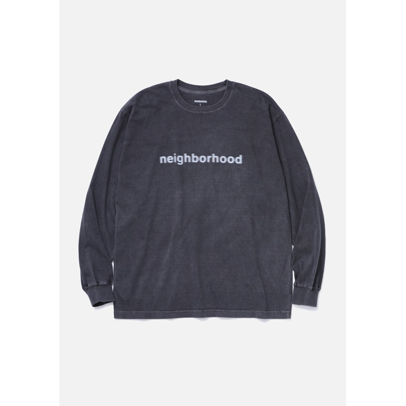 全新現貨NEIGHBORHOOD 25SS NH . TEE LS-3 長袖水洗黑色長T 日本製