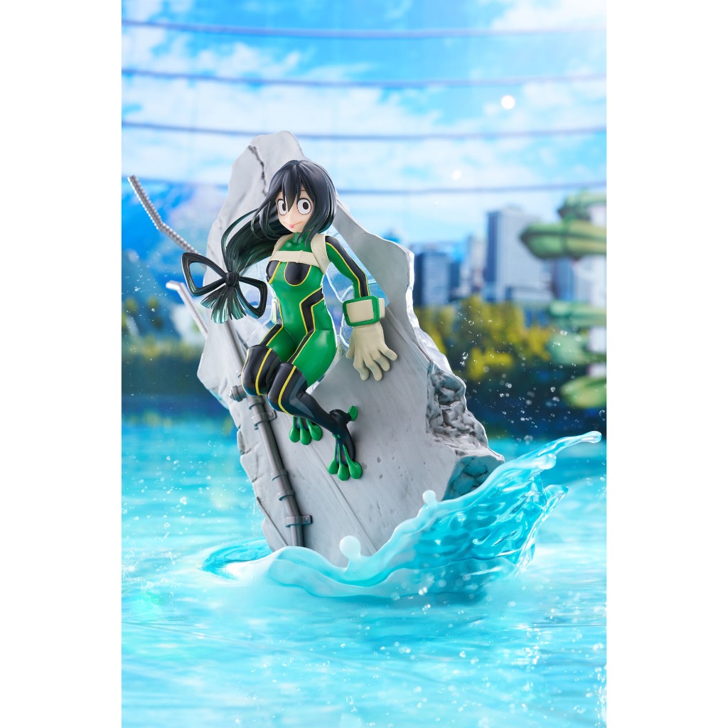 TAITO DRESSTA Statue Figure 我的英雄學院蛙吹梅雨梅雨季英雄躍動PVC