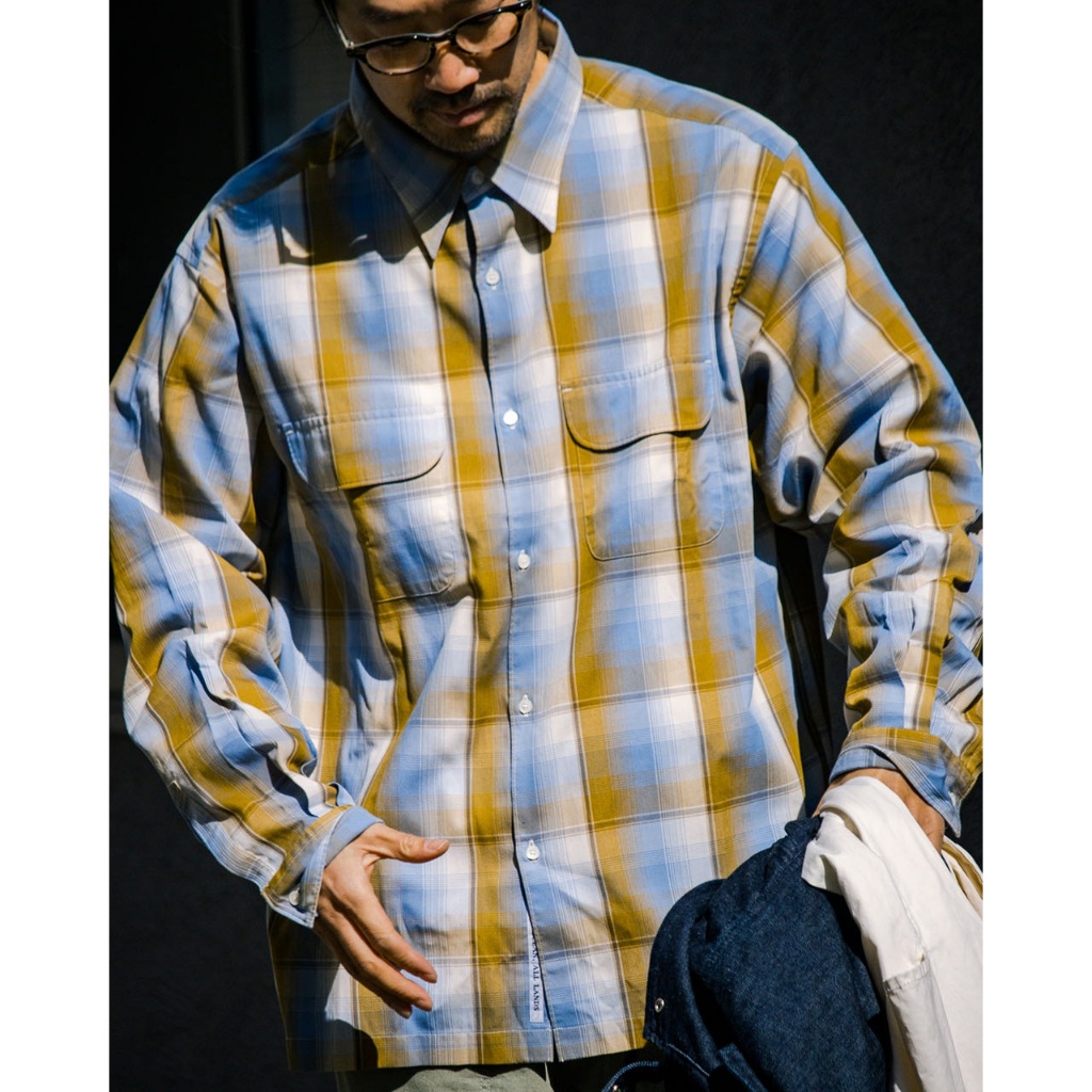Nanamica Regular Collar Pique Shirt 常規領珠地布格紋長袖襯衫薄款