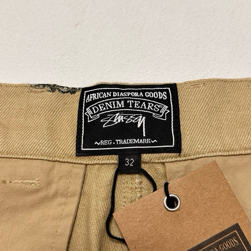 全新限量免運Denim Tears x Stussy Double S Wreath Chino Pant聯名爆