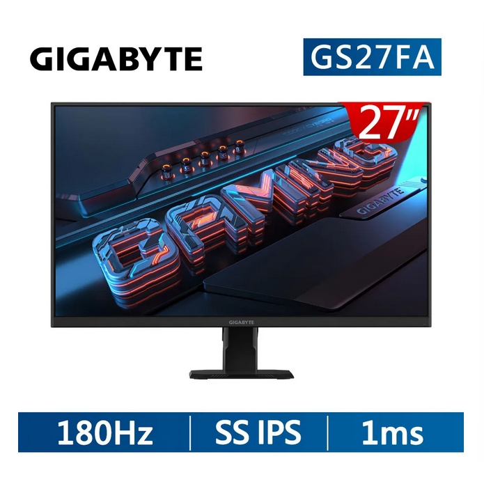GIGABYTE 技嘉 GS27FA 27型 IPS 180Hz電競螢幕(FreeSync/HDR/TUV護眼)高刷螢幕 | 蝦皮購物