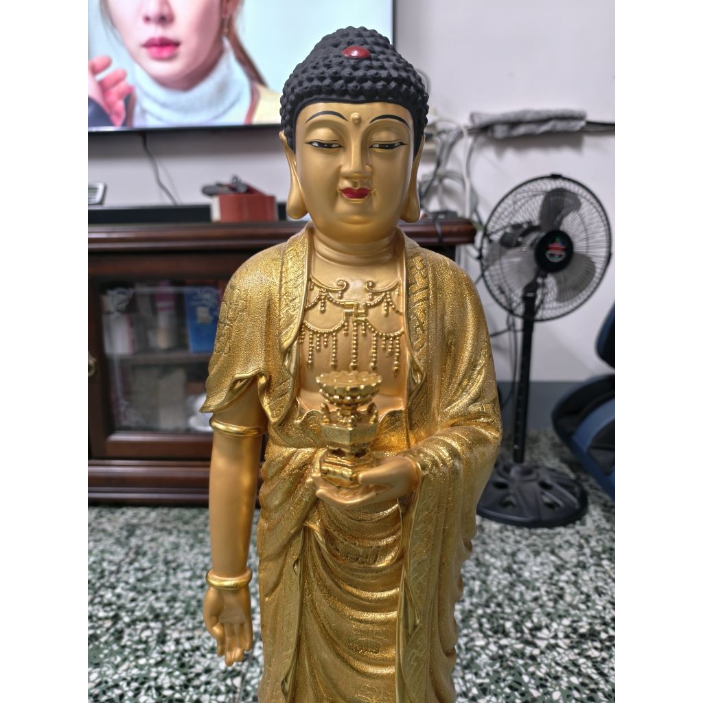 鎏金工藝經典收藏 釋迦牟尼佛 如來佛袓 法相莊嚴慈祥 護佑一方 大擺件 | 蝦皮購物