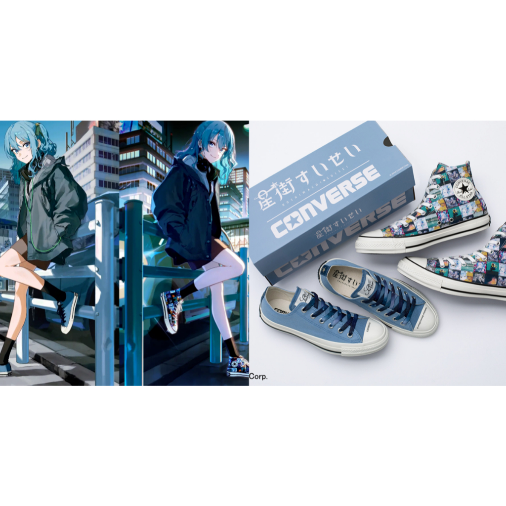 日版CONVERSE Hololive All Star OX 高筒星街彗星星街すいせい 日版CONVERSE Hololive All Star OX 高筒星街彗星星街すいせい