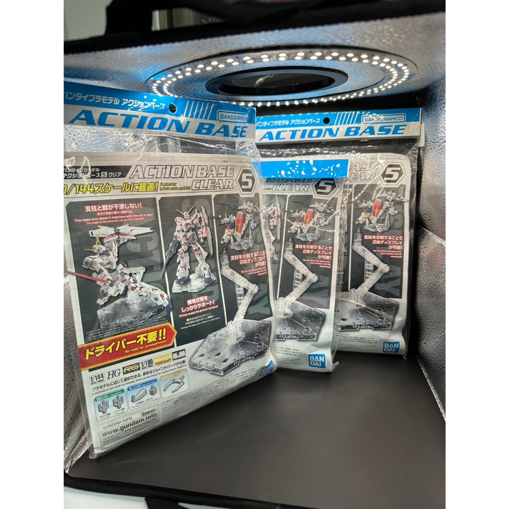 組鋼彈必備 BANDAI萬代 1/100 1/144鋼彈腳架 5號(通用型) RG HG MG RE/100透明1底座 | 蝦皮購物