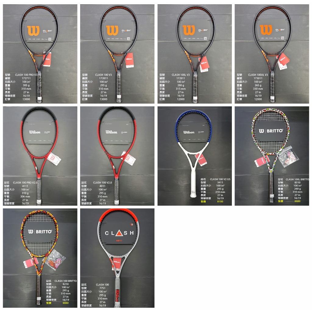 Wilson Clash 100UL V3.0 Tennis-Schläger - Ultraleicht & Armschonend