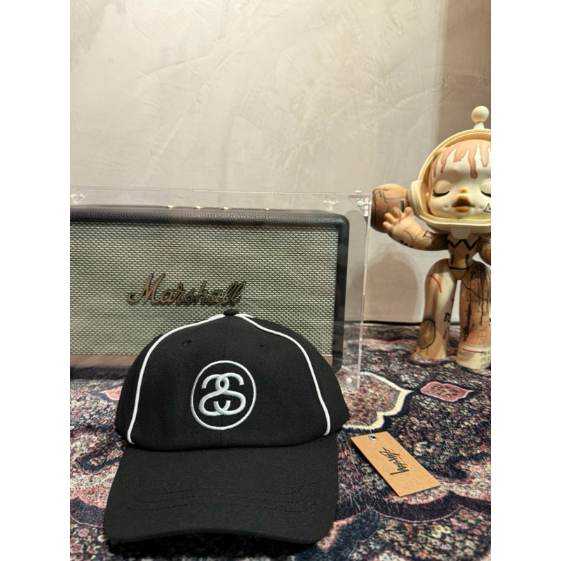 Low Profile Contrast Piping Snapback in black – Stüssy