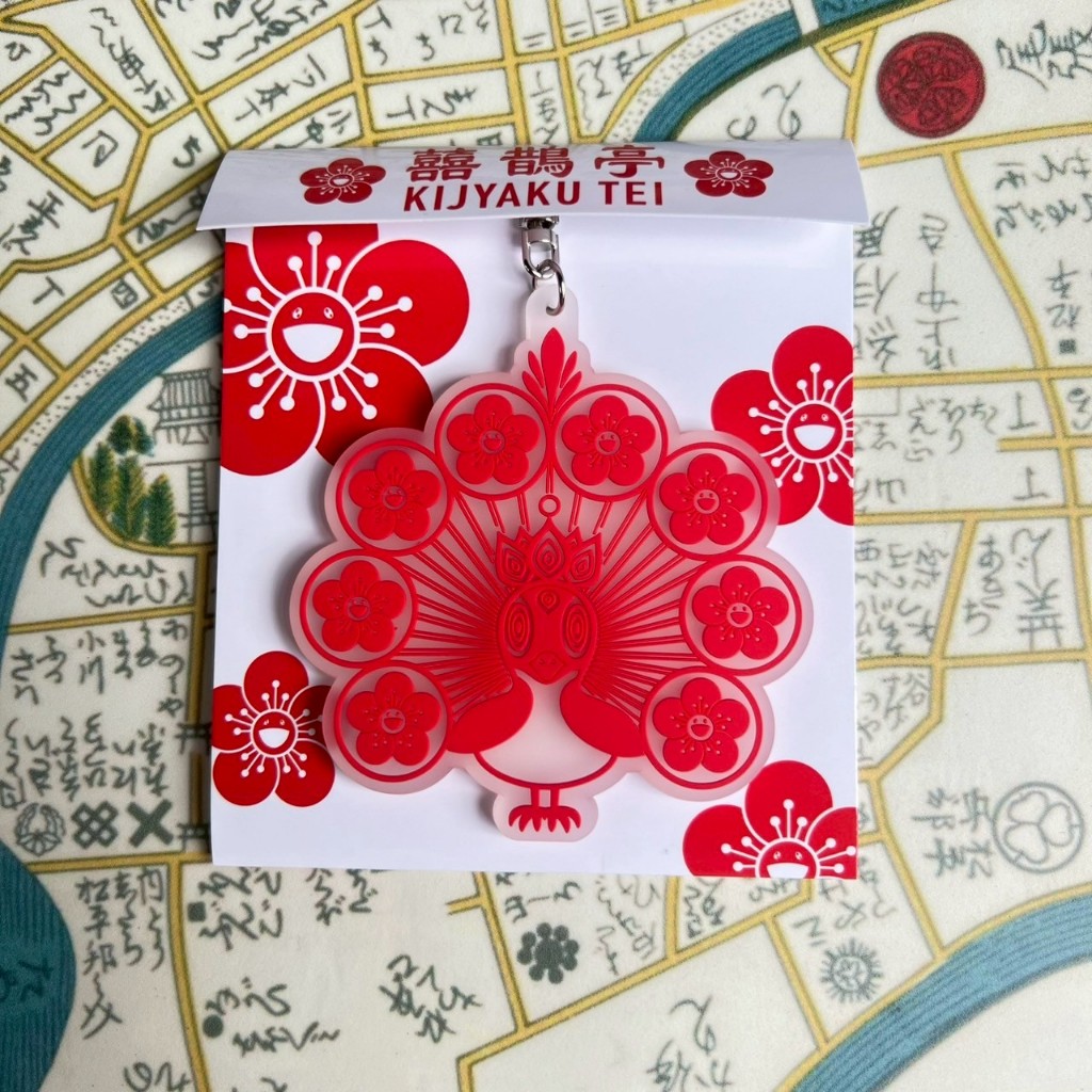 小巴趴趴造》現貨有發票！日本～村上隆花花吊飾+別針（囍鵲亭／喜鵲亭
