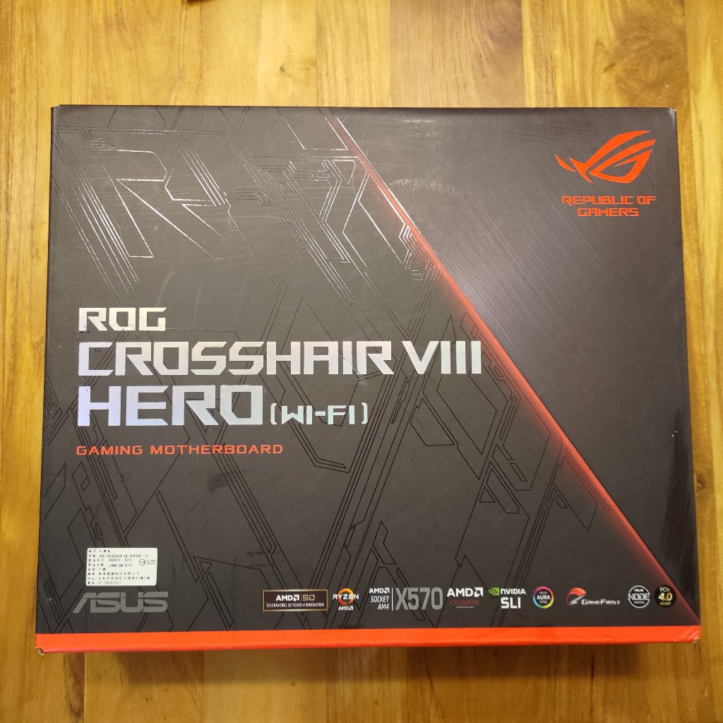 華碩 C8H X570 ASUS ROG Crosshair VIII Hero 外盒 非 Dark 或 Formula | 蝦皮購物