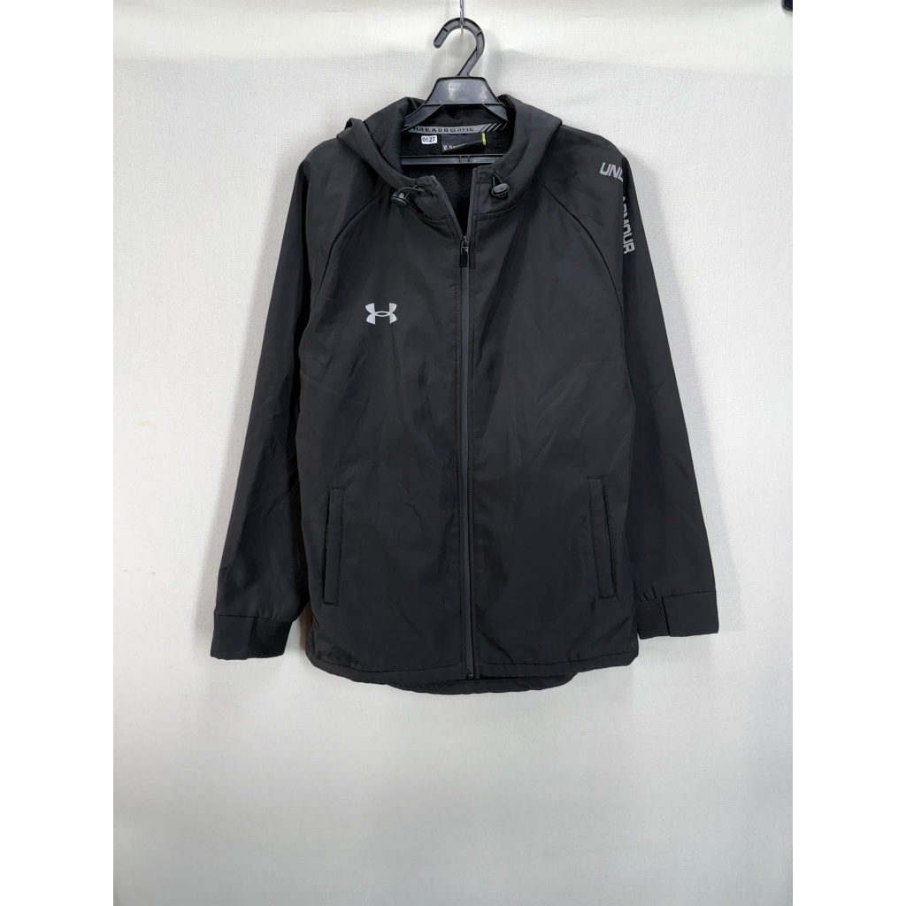 Under Armour Threadborne Fleece 男款黑色防潑水連肩連帽外套【衫佳衣】 | 蝦皮購物