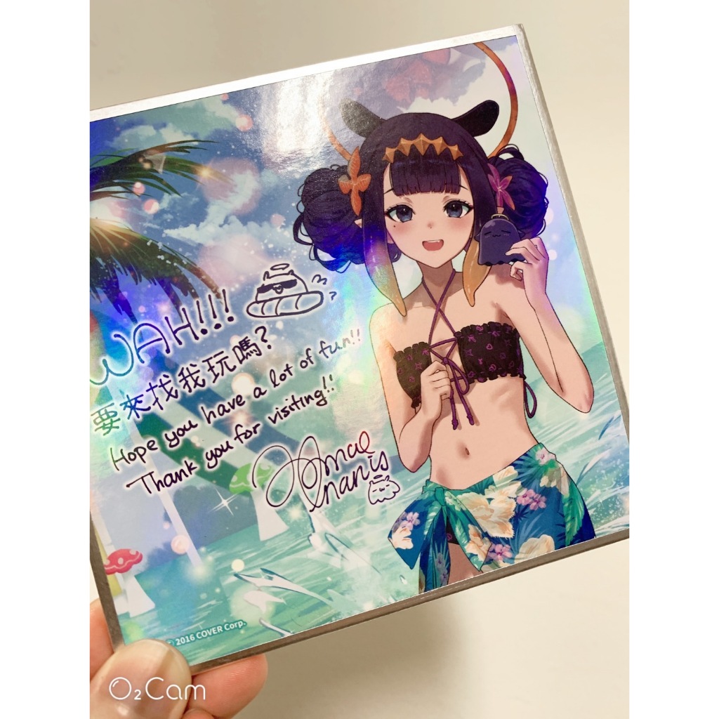 hololive x六福村水樂園會場限定色紙現貨全新未擺飾Gura Kobo