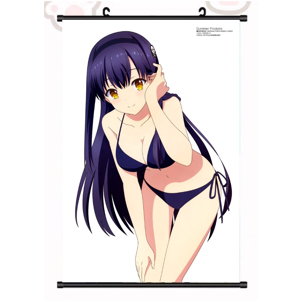 新款現貨】Summer Pockets 夏日口袋40X60CM掛軸鳴瀨白羽空門蒼