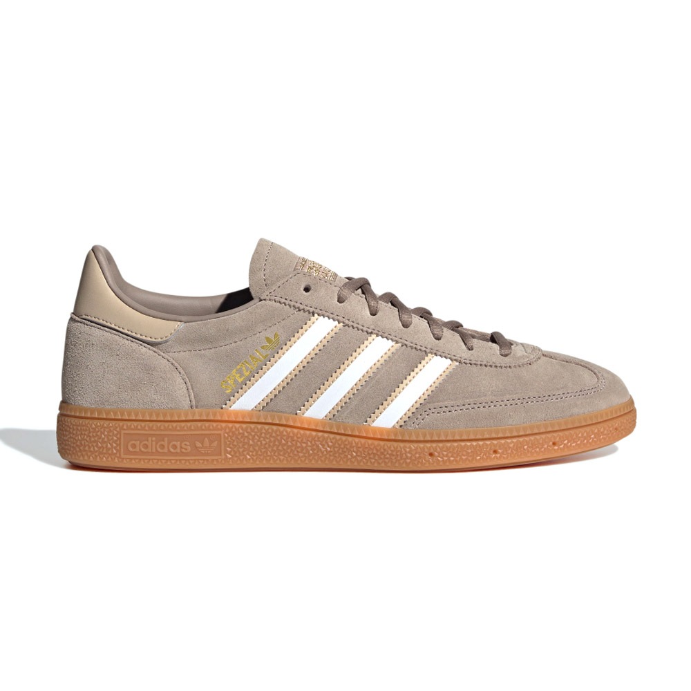 3連複自由自在 Adidas Handball Spezial 男鞋棕米白色麂皮膠底復古三葉草愛迪達休閒鞋