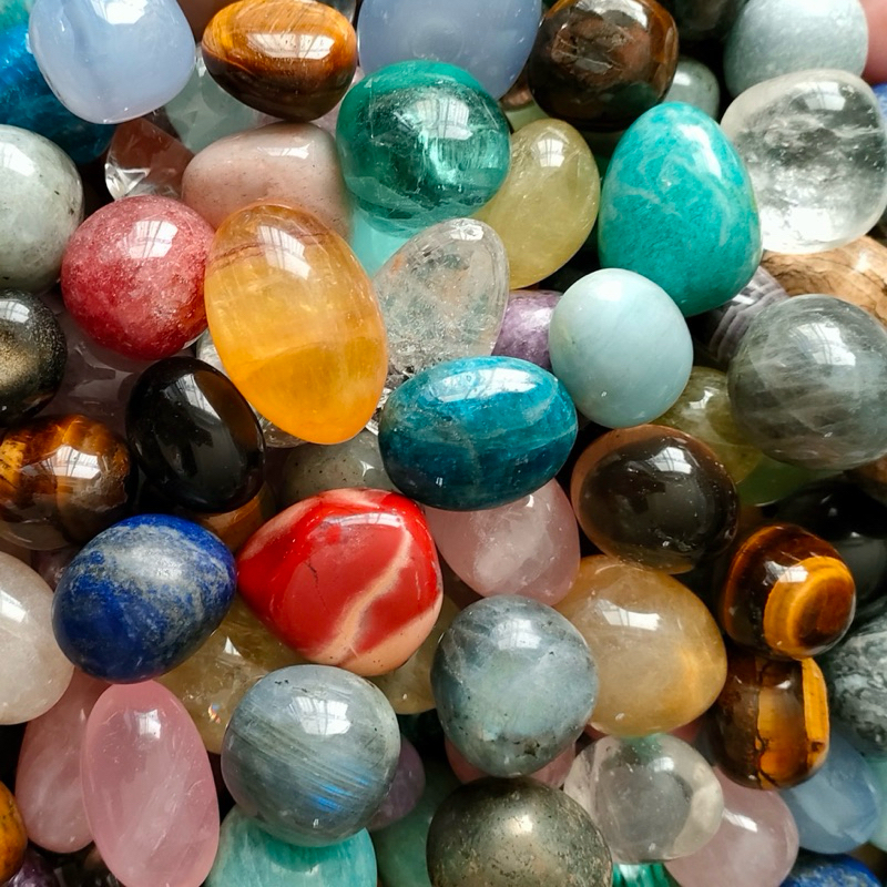 -KR ORE研鉐- Chakra stone 原礦 水晶 滾石 水晶礦石 礦物收藏 脈輪石 | 蝦皮購物
