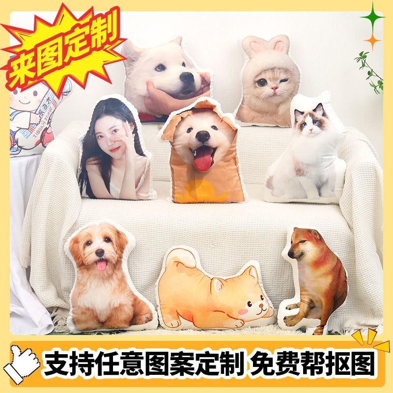 限時下殺 客製化 來圖印照片 異形抱枕 抱枕定制照片 惡搞 送禮 生日禮物 DIY抱枕 交換禮物 雙面來圖定做自定義圖片 | 蝦皮購物