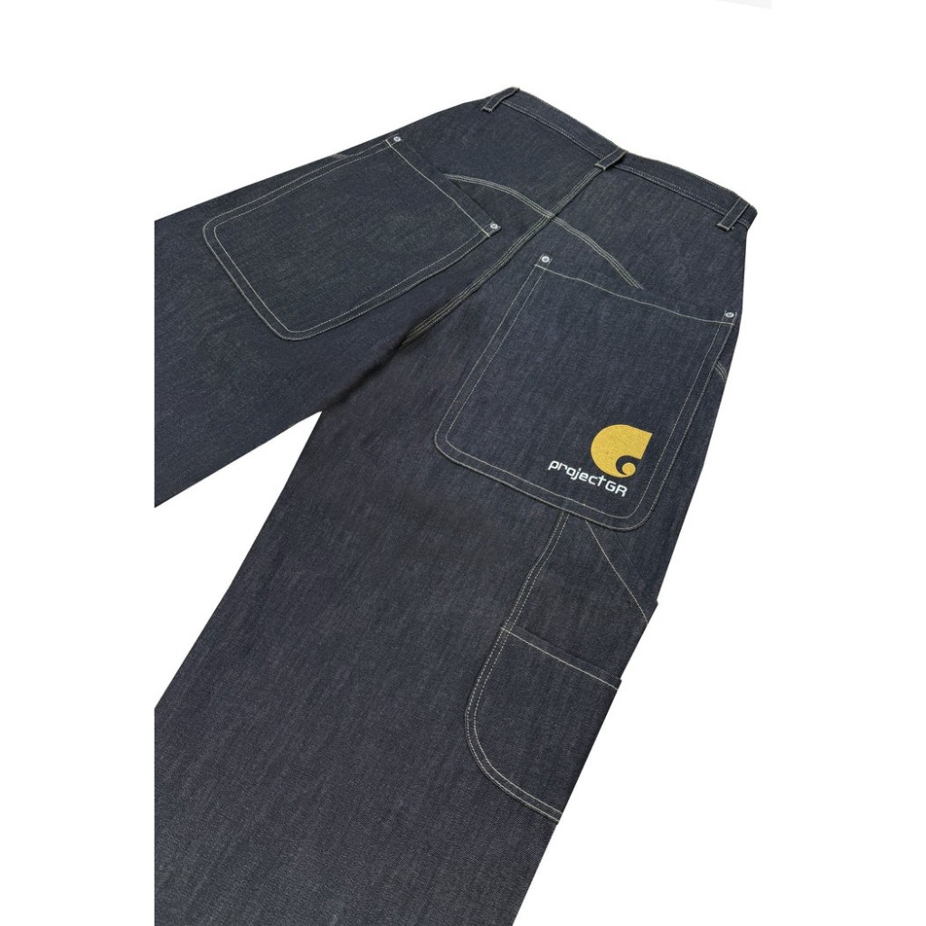 狼嚴選】PROJECT G/R RETRO BAGGY DENIM PANTS 復古寬鬆深藍牛仔褲