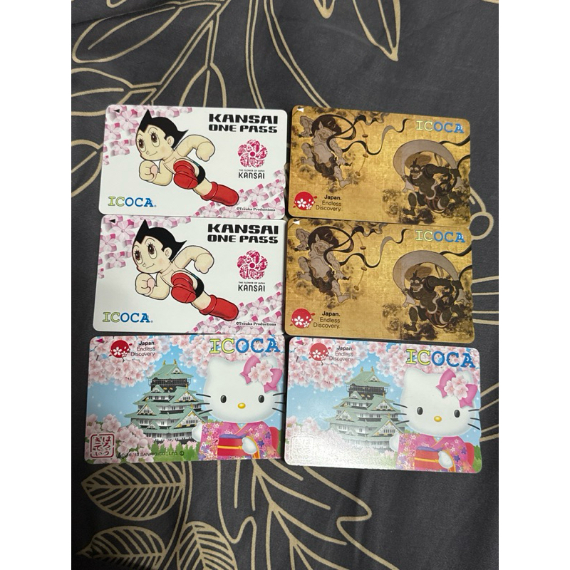 台灣現貨ICOCA 日本交通卡風神雷神卡SUICA 西瓜卡交通卡全新卡風神雷神