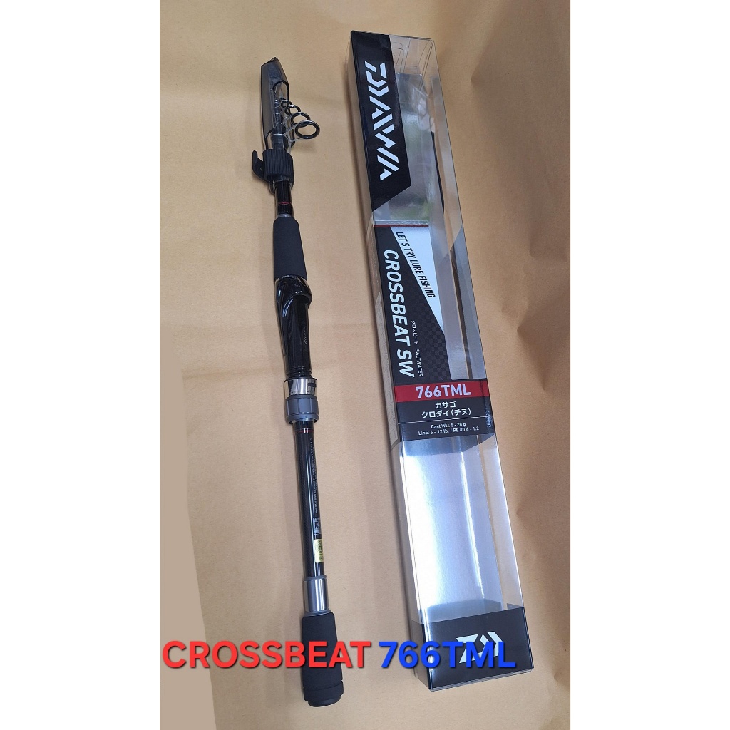 DAIWA 大和公司CROSSBEAT SW 766TML 振出旅竿路亞竿萬用竿軟絲路亞竿黑